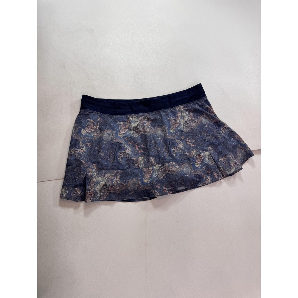 Tasc Performance Skort Womens Medium Blue Tie Dye Athletic Built In Shorts